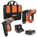 18V Brushless Cordless Brad And Finish Nailer Combo Kit With Battery And Charger