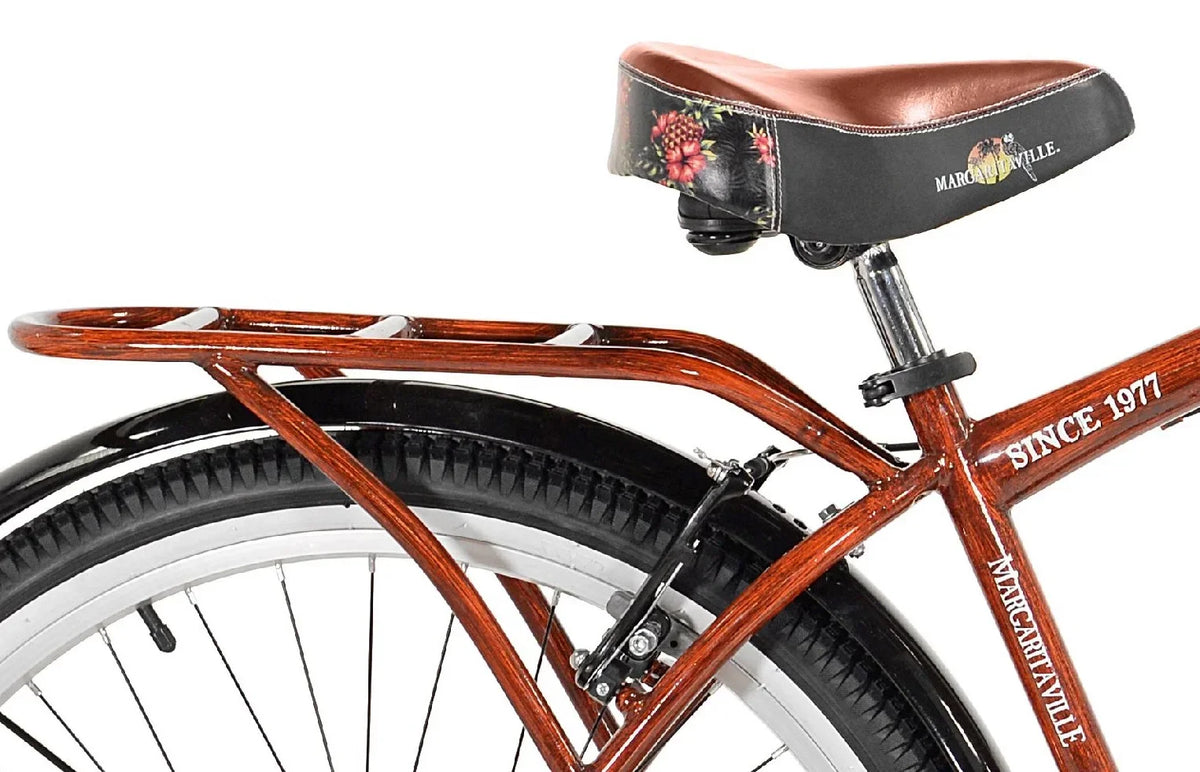 Kent 26in Margaritaville Men's Cruiser Bike, Wood Grain Color