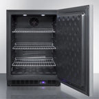 Frost-Free Built-In Undercounter All-Freezer With Stainless Steel Wrapped Exterior And Horizontal Handle