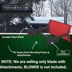 Throwerblade Snowplow Kit With Blade And Hardware - 22 To 32-inch 2-Stage And 3 Stage Snowblower Attachment