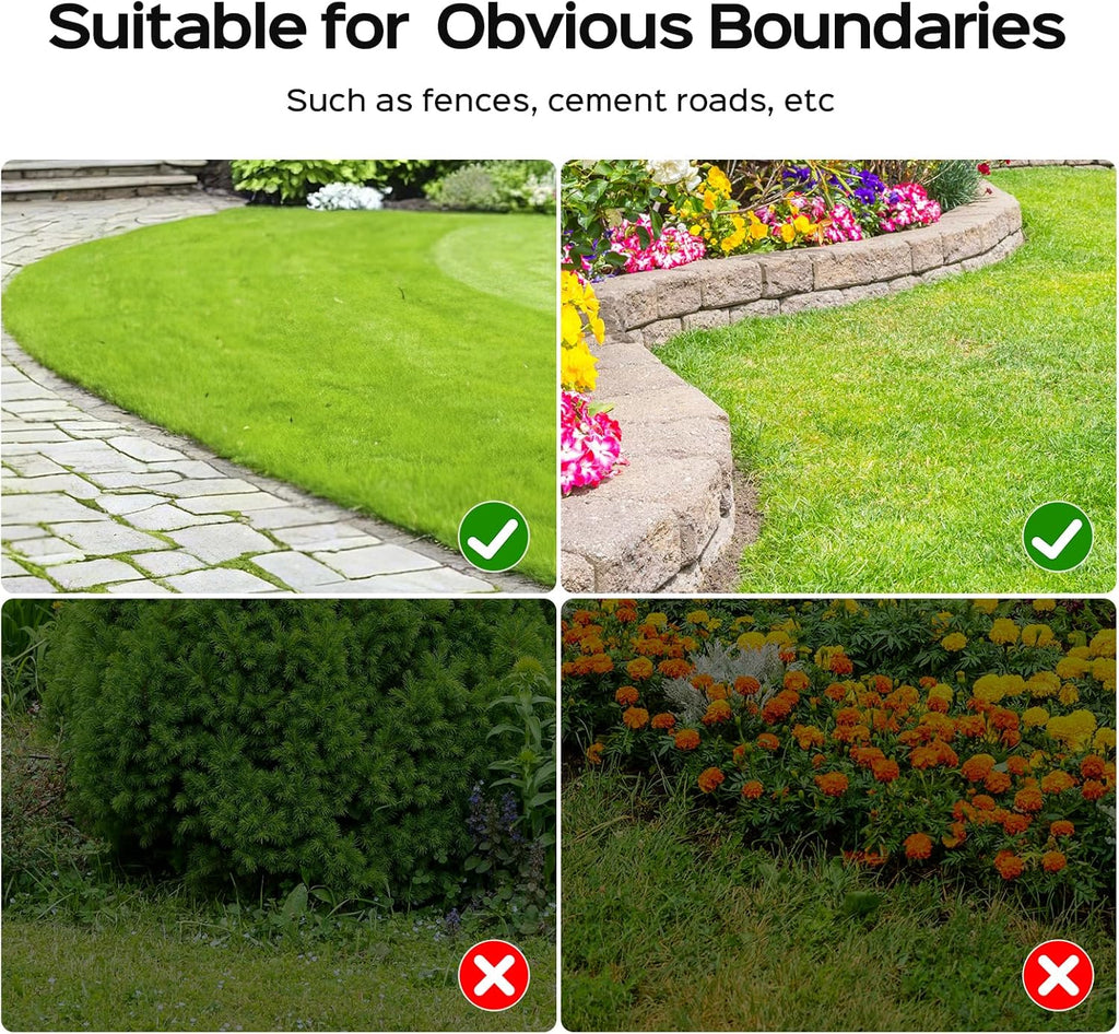 YARDCARE Robot Lawn Mower With HD Vision Navigation, 6.3-In Cutting Width - V100
