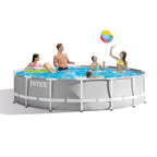 Intex Prism Frame Above Ground Swimming Pool 14ft x 42in With Pump - 26719EH