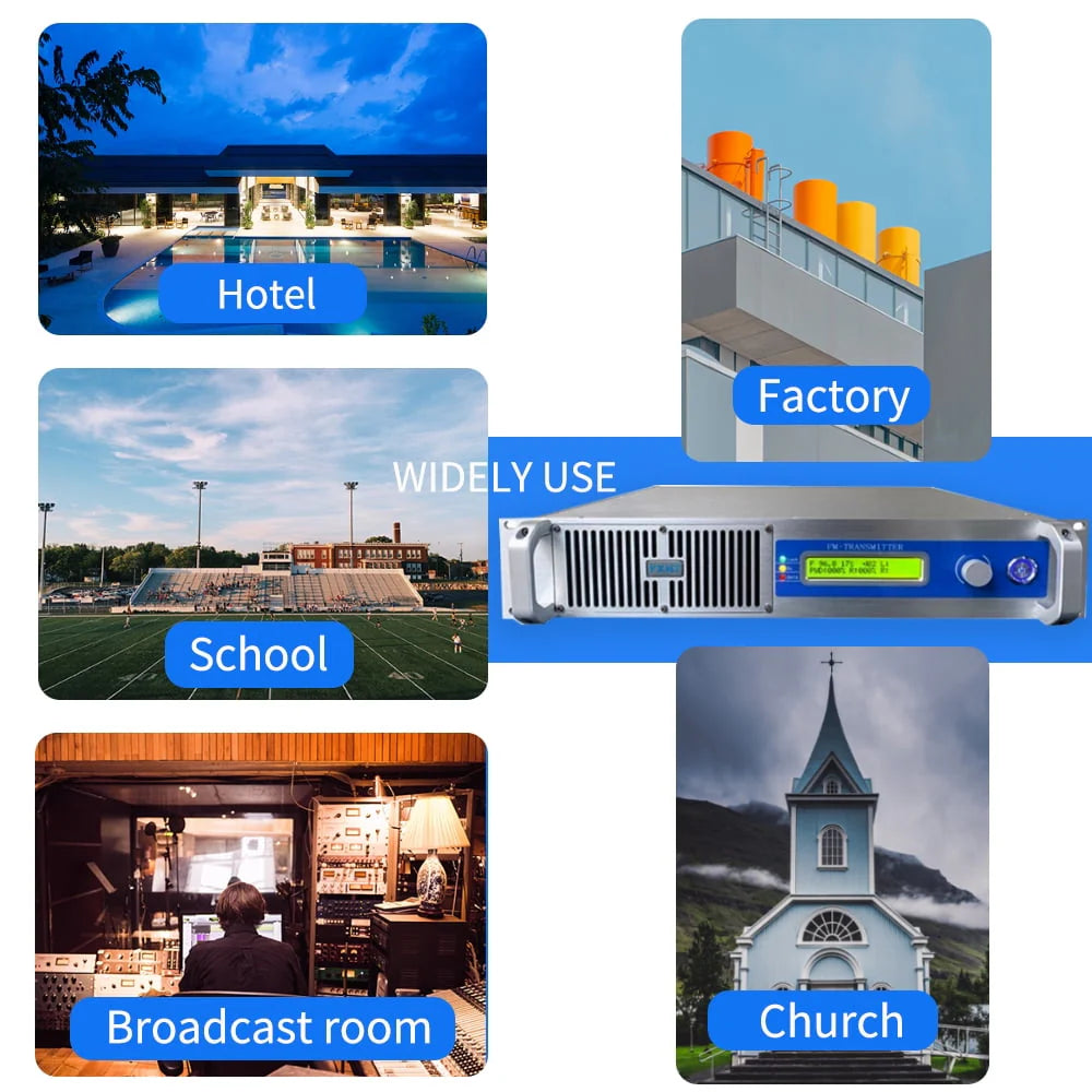 YXHT 1KW Long Range FM Radio Station Church Transmitter - 1000W