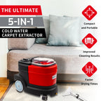 SunMax Carpet And Upholstery Extractor Cleaning Machine, 1.07 HP, 3.7-Gal Tank