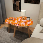LNSETGC Small Coffee Nesting Tables With Colorful Embroidery Border