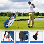 Costway Men's Complete Golf Club Set 10 Pieces With 460cc Alloy Driver