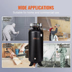 VEVOR 80 Gallon Oil-Free Air Compressor, 6.5 HP, 15.5 SCFM at 90 PSI, 145 PSI - FB3500-10A300-1P