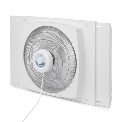 Air King Storm Guard 16 Inch 3-Speed Window Fan, White - 1/16 HP
