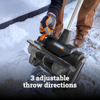 WORX Nitro 40V 12in Cordless Snow Shovel With 2 x 4.0 Ah Batteries And Charger - WG460
