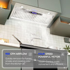 EKON Kitchen Expert 36 inch 900 CFM Convertible Insert Range Hood With Remote Control