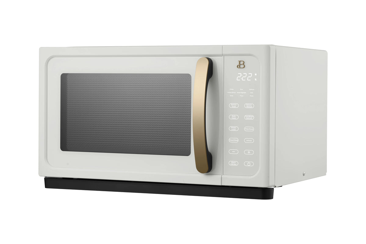 Beautiful 1.1 Cu ft 1000 Watt Sensor Microwave Oven, White Icing - BFCMS811WEST10