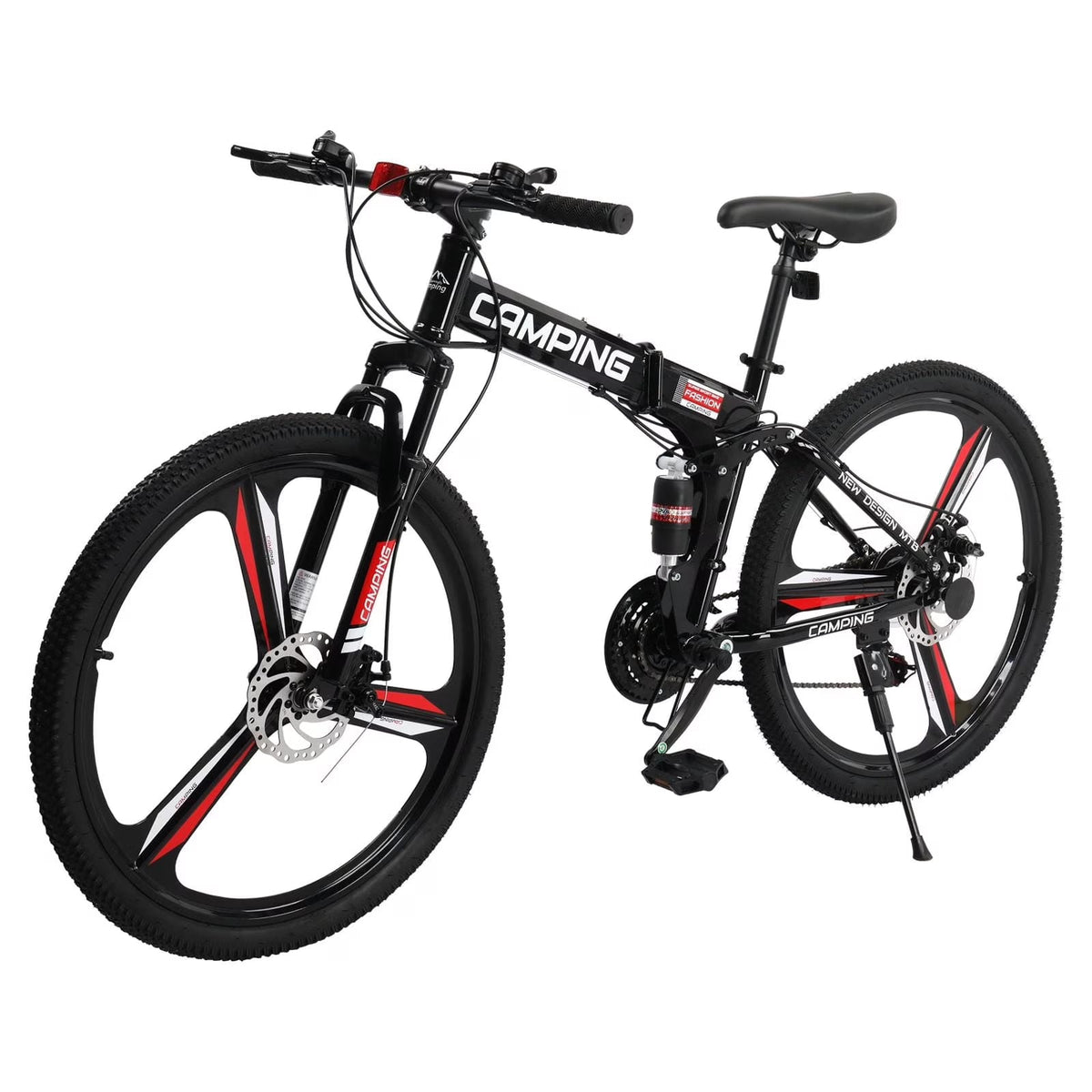 Zimtown Folding Mountain Bike, 26 inch Shimano 21 Speed MTB
