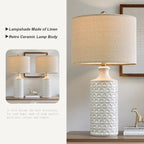 Oneach Ceramic Table Lamps, 24.75 inch, Set Of 2 - Modern Farmhouse