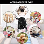 Bestpet Pet Stroller, 3 Wheels Travel Folding Carrier - T13