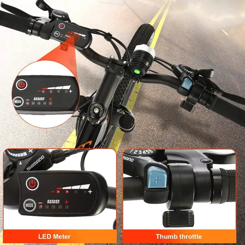 Ancheer Electric Mountain Bike 26-Inch, 350W, 20 MPH - SUNSHINE
