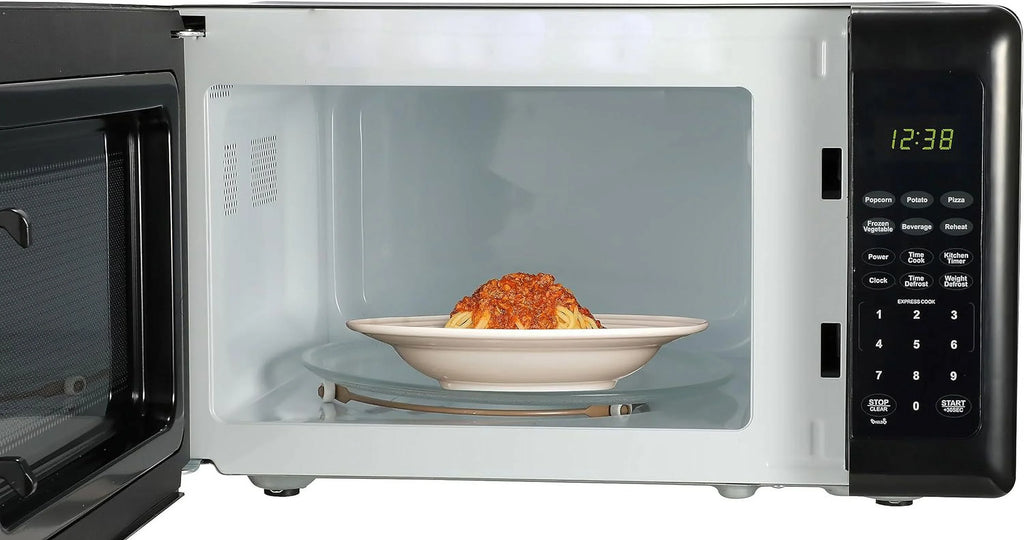 Compact Countertop Microwave Oven, 0.7 Cu. Ft., 700W, Black
