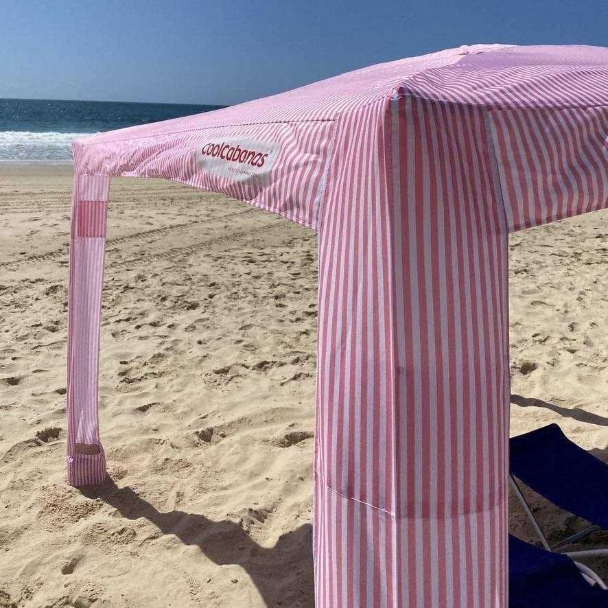 CoolCabanas Large Cabana Sun Shelter, 64ft2 Shade, Beige Stripes - CoolCabana 5