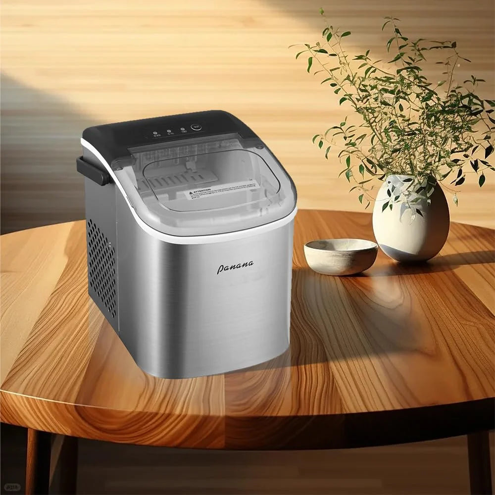 Countertop Ice Maker, 9 Bullet Ice, 26.5lbs/24H