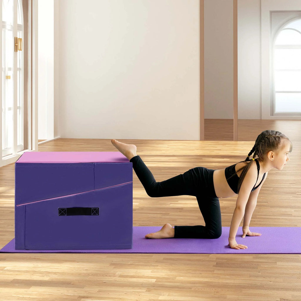 Costway Folding Gymnastics Incline Mat, 48 x 24 x 14 in