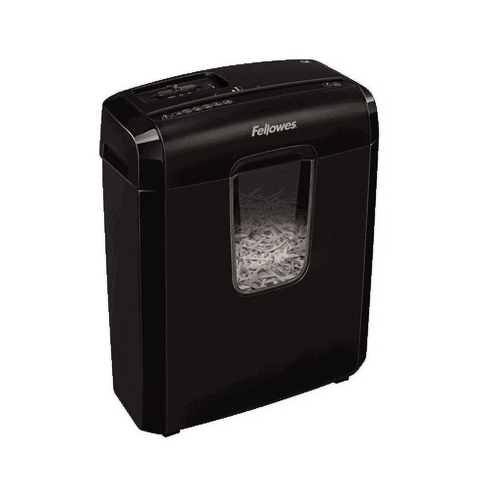 Fellowes Powershred 6C Cross-Cut Shredder - Black