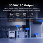 IEE Portable Power Station 5120Wh 120/240V 5000W LFP Battery - SP5000