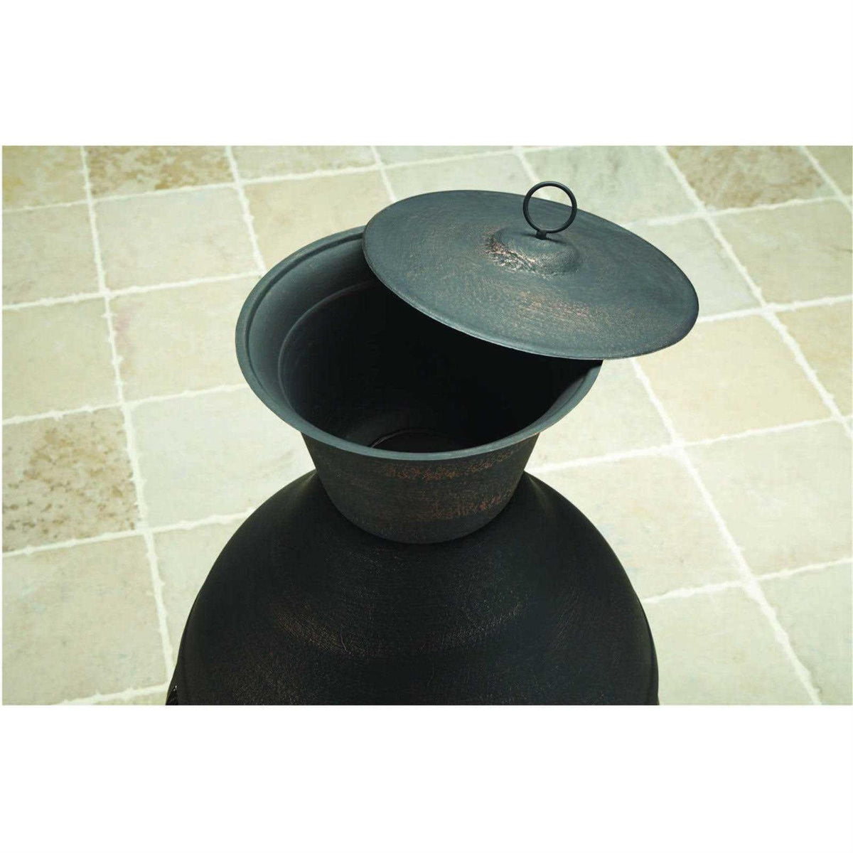 Better Homes and Gardens Wood-Burning Cast Iron Chiminea, Bronze