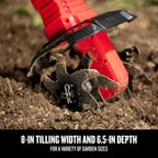 CRAFTSMAN V20 Cordless Tiller/Cultivator, 8-in Tilling Width, 6.5-in Tilling Depth