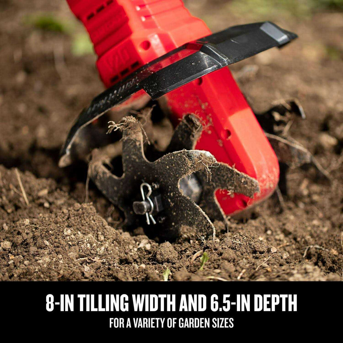 CRAFTSMAN V20 Cordless Tiller/Cultivator, 8-in Tilling Width, 6.5-in Tilling Depth