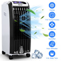 Costway Portable Evaporative Air Cooler Fan With Remote Control - 6.5L, White + Black