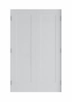 60 in x 80 in Bi-Parting Solid Core White Primed Composite Double Prehung French Door With Catch Ball Bronze Hinges