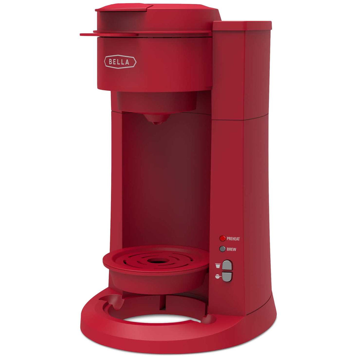 Bella Single Serve Coffee Maker, 15 oz, Dual Brew With Auto Shutoff