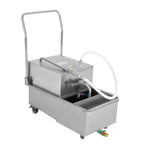 Miumaeov Commercial Fryer Oil Filter Cart 55L/14.5 Gal