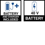 Kobalt 40-Volt Max Lithium Ion 480-CFM Cordless Electric Leaf Blower - KHB 3040-06