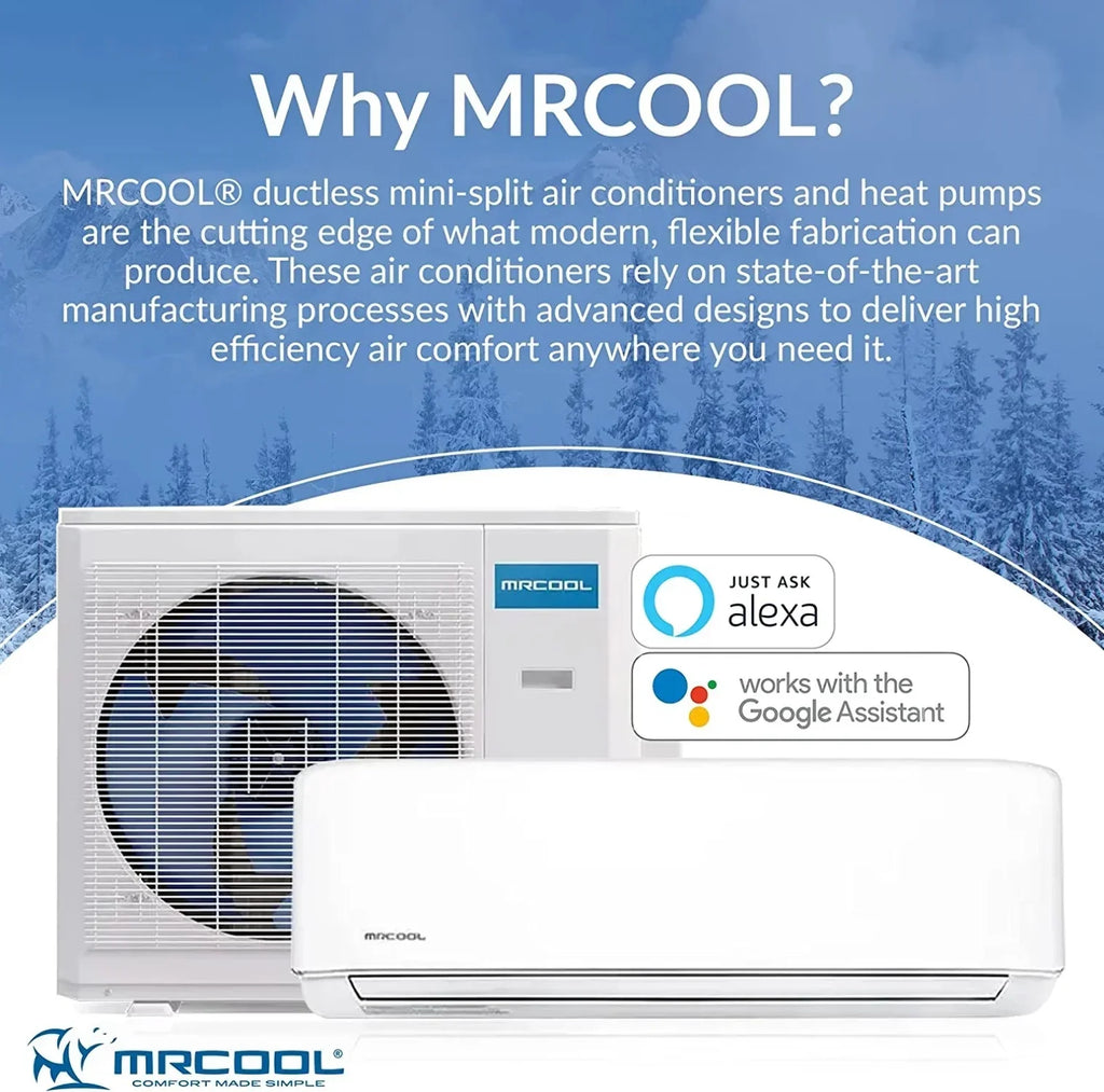 MRCOOL Multi-Zone DIY 2-Zone Ductless Heat Pump - White