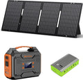 ZeroKor Portable Solar Generator Bundle 300W 280Wh With 60W Solar Panel And 65W Power Bank