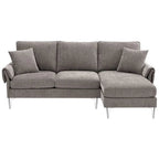 Churanty Convertible L-Shaped Sectional Sofa With Reversible Chaise Lounge, 84 Inch