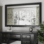 Rectangular Wall Mirror With Wood Frame, 18 x 26 in, 22 x 30 in, 24 x 36 in, or 40 x 26 in - Multiple Sizes