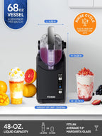 FOHERE 5-in-1 Slushie Machine, 48 fl oz, Self-Cleaning - Frozen Drink Maker