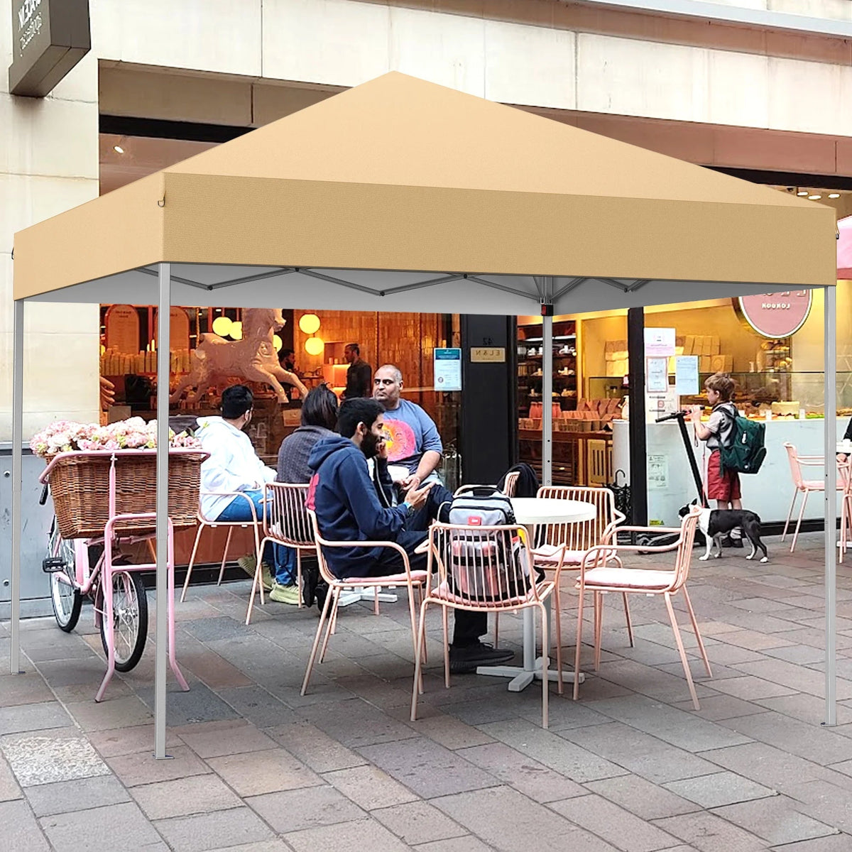 GVDV 10x10 ft Easy Pop Up Outdoor Canopy Tent - Blue