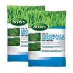 Scotts Halts Crabgrass & Grassy Weed Preventer - 2 x 10.06 lb Bags, 10,000 sq ft