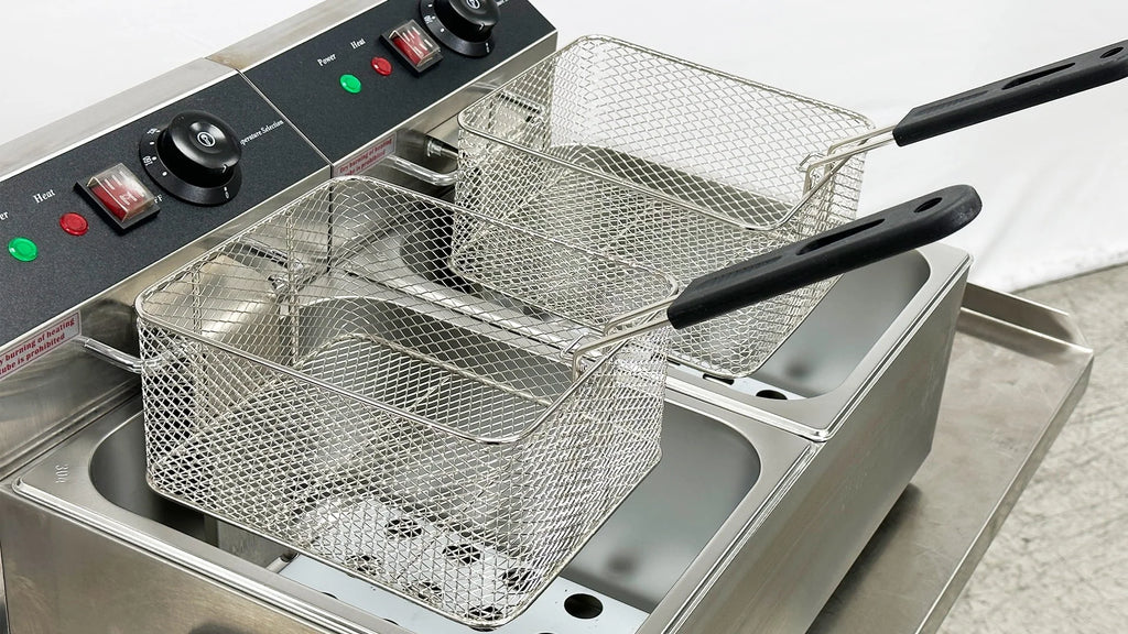 Commercial Electric Countertop Stainless Steel Deep Fryer 23 in 12L 2.5KW