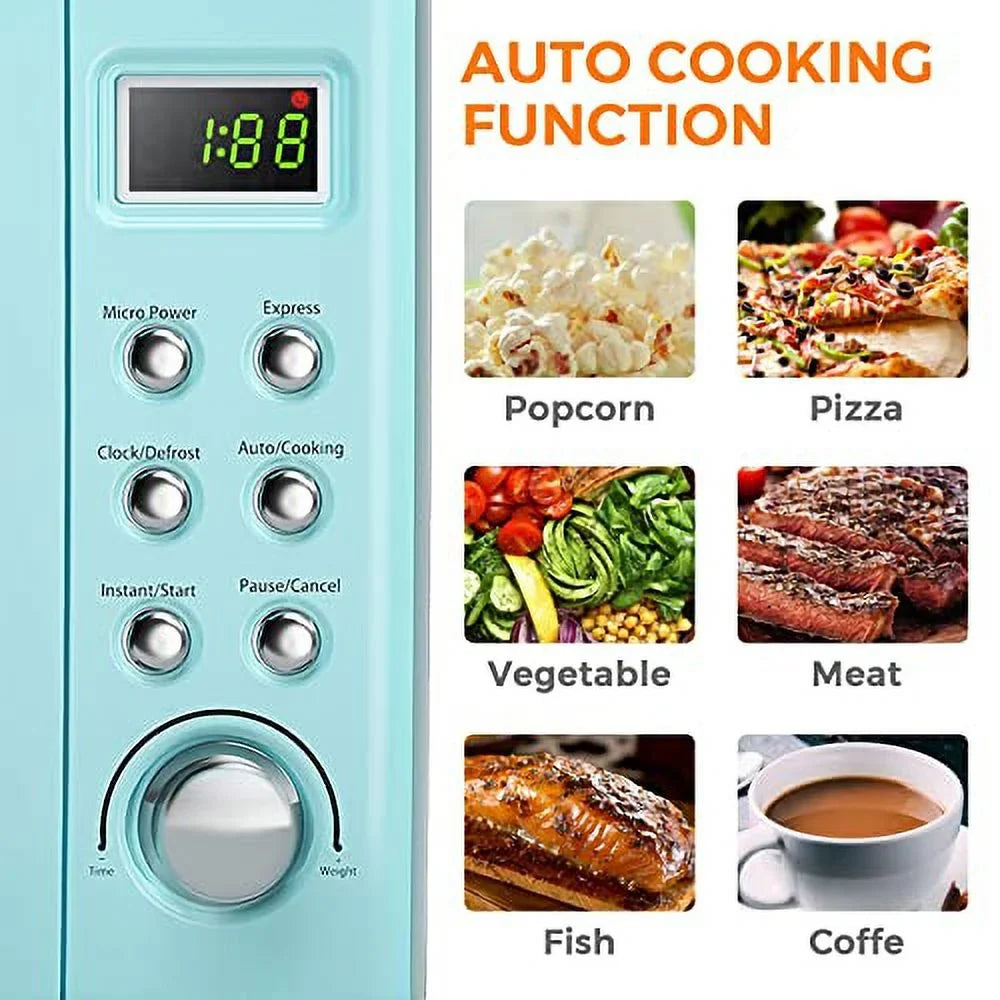ARLIME Countertop Microwave, 0.7 Cu.ft 700 Watt, Green