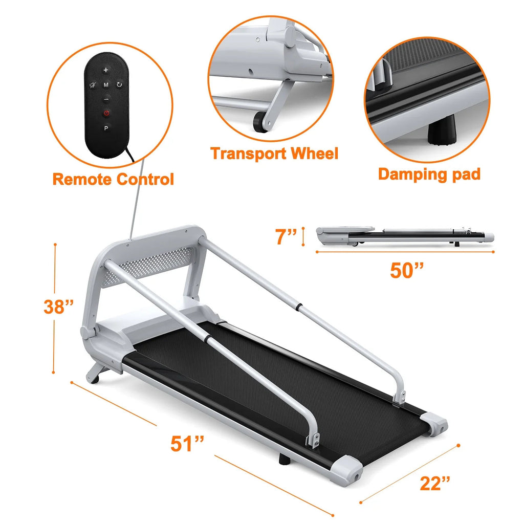 Ambifirner 2 In 1 Dog Treadmill For Small/Medium Dogs, 265 lbs Weight Capacity, Off White