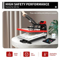 16 in x 20 in Clamshell Semi-Auto Open Heat Press Machine With Slide-Out Function