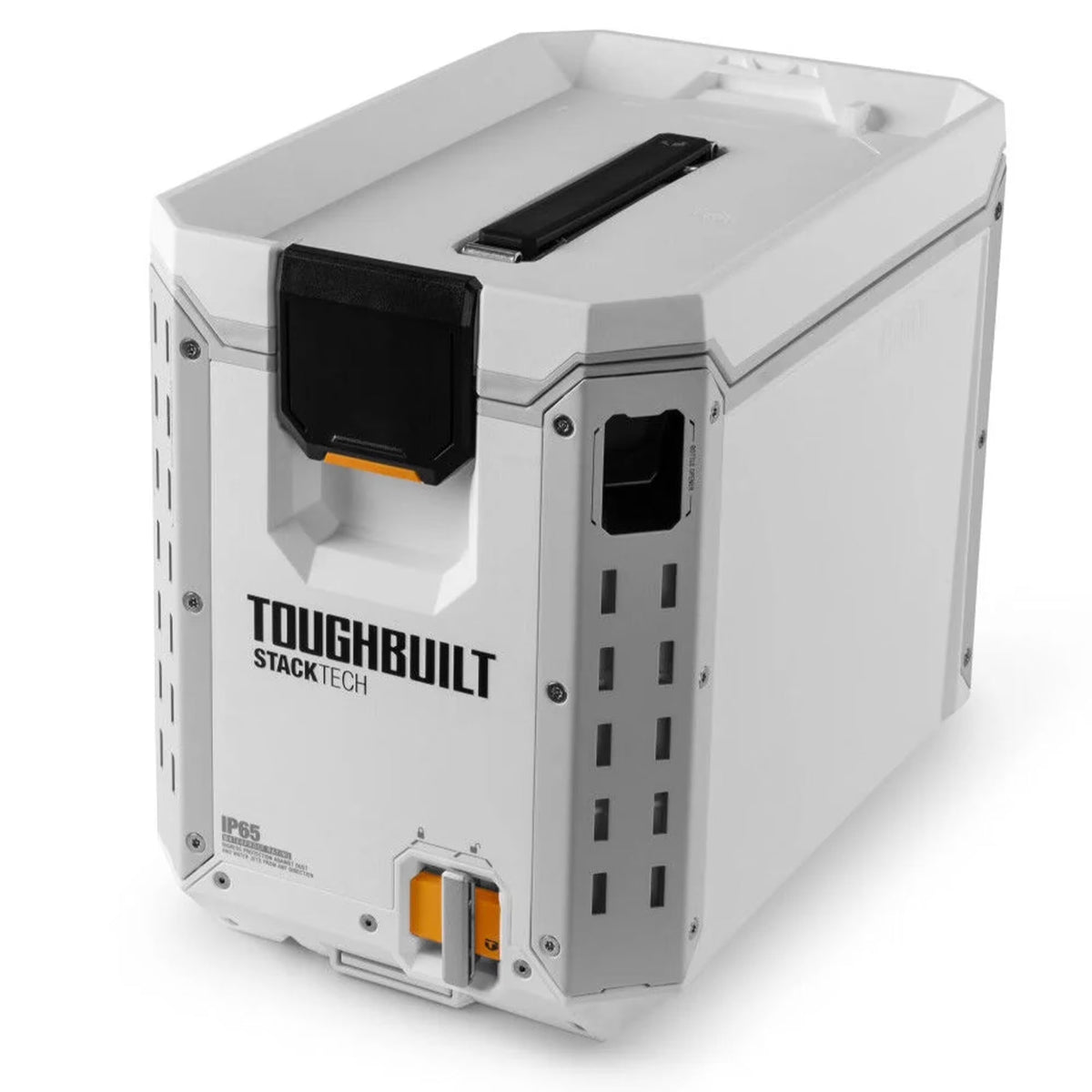 ToughBuilt StackTech Compact Cooler 16 Quart Hard Shell Ice Chest, White
