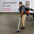 Commercial Shoulder Vac Pro Backpack Bagged Vacuum Cleaner With HEPA Media Filter, Black - C2401