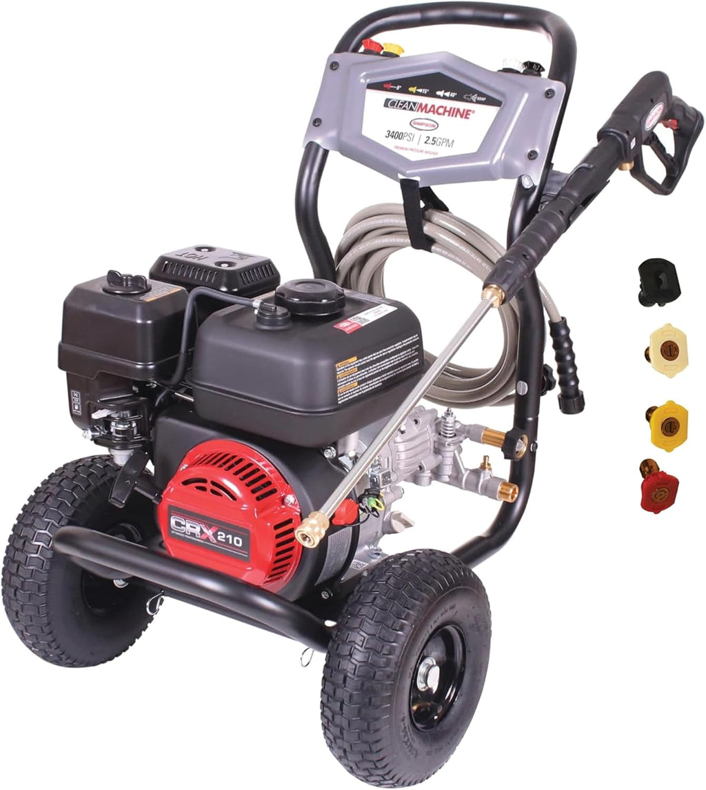 Simpson Gas Pressure Washer 3400 PSI 2.5 GPM With 25 ft Hose - CM61083