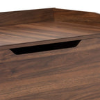 Baxton Studio Cat Litter Box Cover House, Walnut Brown, 35.40 x 18.90 x 20.10 in - Mariam