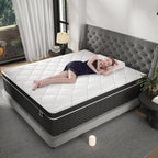 Full Size 10 Inch Medium Plush Hybrid Mattress In A Box