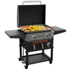 28-Inch 2-Burner Griddle With Electric Air Fryer And Hood
